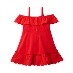 Janie And Jack Little Girl's & Girl's Eyelet Cold Shoulder Ponte Dress For Kids -Janie and Jack And Sea Sales 2022 unnamed file 103