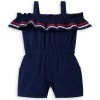 Janie And Jack Little Girl's & Girl's Ric Rac Trim Cold-Shoulder Romper For Kids -Janie and Jack And Sea Sales 2022 unnamed file 104