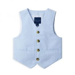 Janie And Jack Little Boy's & Boy's Oxford Suit Vest For Kids