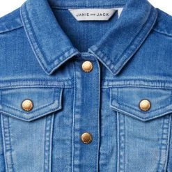 Janie And Jack Baby Girls, Little Girl's & Girl's Puff Sleeve Denim Jacket For Kids -Janie and Jack And Sea Sales 2022 unnamed file 113