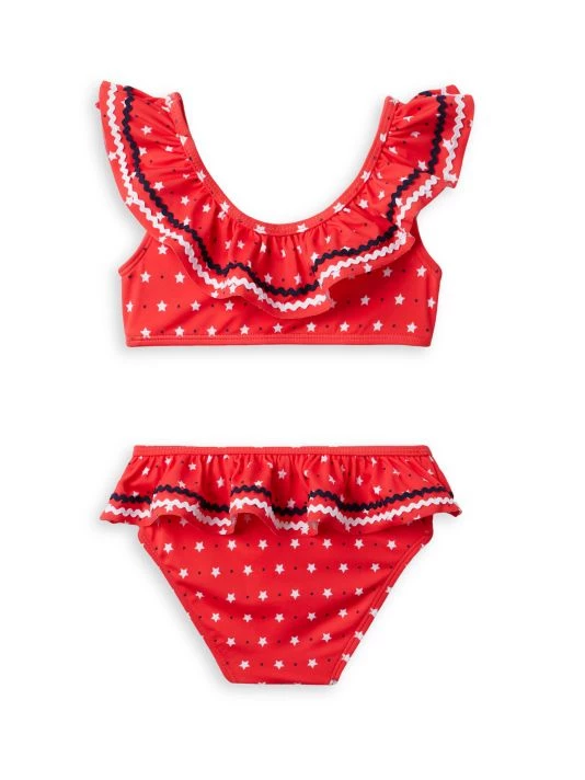 Janie And Jack Little Girl's & Girl's 2-Piece Star Ruffle Swimsuit For Kids 4 Janie And Jack Little Girl's & Girl's 2-Piece Star Ruffle Swimsuit For Kids - Image 2