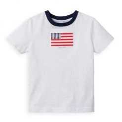 Janie And Jack Little Boy's & Boy's Embroidered Flag T-Shirt For Kids