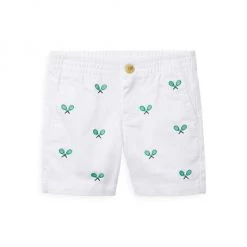 Janie And Jack Baby's,Little Boy's & Boy's Embroidered Twill Tennis Shorts For Kids