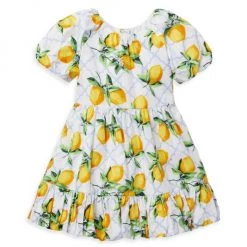 Janie And Jack Baby's, Little Girl's & Girl's Lemon Print Puff Sleeve Dress For Kids