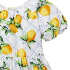 Janie And Jack Baby's, Little Girl's & Girl's Lemon Print Puff Sleeve Dress For Kids -Janie and Jack And Sea Sales 2022 unnamed file 201