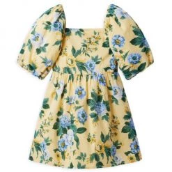 Janie And Jack Girl's Floral Puff-Sleeve Dress For Kids