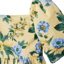 Janie And Jack Girl's Floral Puff-Sleeve Dress For Kids -Janie and Jack And Sea Sales 2022 unnamed file 209