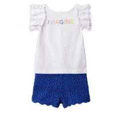 Little Girl's & Girl's Kaavia James X Janie And Jack Imagine Ruffle Sleeve Top For Kids -Janie and Jack And Sea Sales 2022 unnamed file 218