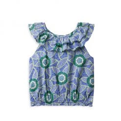 Little Girl's & Girl's Kaavia James X Janie And Jack Floral Block Print Top For Kids