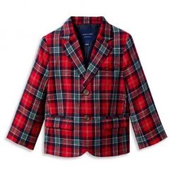 Janie And Jack Little Boy's & Boy's Plaid Wool Blazer For Kids