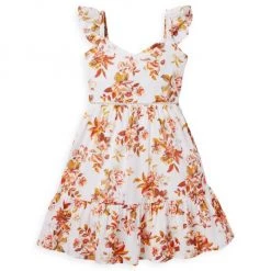 Janie And Jack Girl's Floral Ruffle Strap Sundress For Kids