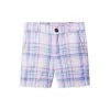 Janie And Jack Little Boy's & Boy's Madras Plaid Linen Shorts For Kids
