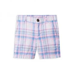 Janie And Jack Little Boy's & Boy's Madras Plaid Linen Shorts For Kids