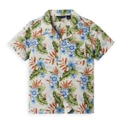 Janie And Jack Little Boy's & Boy's Floral Button-Front Camp Shirt For Kids