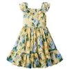 Janie And Jack Little Girl's & Girl's Floral Tiered-Sleeve Dress For Kids -Janie and Jack And Sea Sales 2022 unnamed file 284