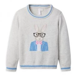 Janie And Jack Baby Boy's, Little Boy's & Boy's Bunny Sweater For Kids