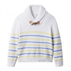Janie And Jack Little Boy's & Boy's Stripe Shawl Sweater For Kids