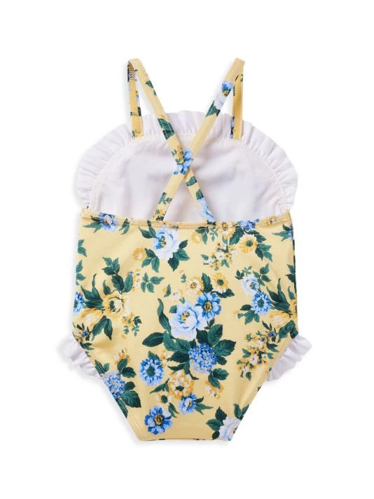 Janie And Jack Baby Girl's Floral One-Piece Swimsuit For Kids 4 Janie And Jack Baby Girl's Floral One-Piece Swimsuit For Kids - Image 2