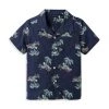 Janie And Jack Little Boy's & Boy's Island Palm Poplin Cabana Shirt For Kids