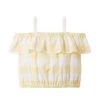 Janie And Jack Ruffled Gingham Crop Top For Kids -Janie and Jack And Sea Sales 2022 unnamed file 360