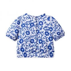 Little Girl's & Girl's Kaavia James X Janie And Jack Floral Puff Sleeve Top For Kids -Janie and Jack And Sea Sales 2022 unnamed file 376