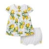 Janie And Jack Baby Girl's 2-Piece Top & Bottom Lemon-Print Set For Kids -Janie and Jack And Sea Sales 2022 unnamed file 422