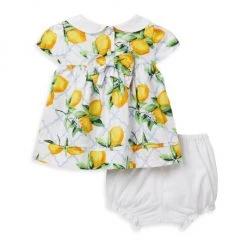 Janie And Jack Baby Girl's 2-Piece Top & Bottom Lemon-Print Set For Kids -Janie and Jack And Sea Sales 2022 unnamed file 423