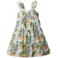 Janie And Jack Little Girl's & Girl's Floral Tiered Midi Dress For Kids