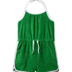 Little Girl's & Girl's Kaavia James X Janie And Jack Halter Terry Romper For Kids