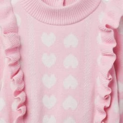 Janie And Jack Little Girl's & Girl's Heart Ruffle Sweater For Kids -Janie and Jack And Sea Sales 2022 unnamed file 451