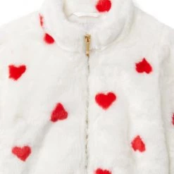 Janie And Jack Little Girl's & Girl's Heart Faux Fur Jacket For Kids -Janie and Jack And Sea Sales 2022 unnamed file 460