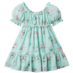 Janie And Jack Little Girl's & Girl's Floral Chiffon Puff-Sleeved Dress For Kids