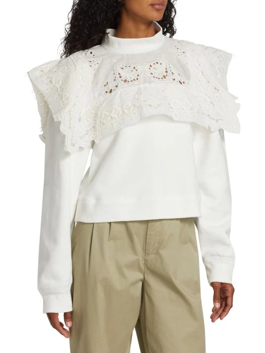Sea Anita Eyelet-Collar Sweatshirt 6 Sea Anita Eyelet-Collar Sweatshirt - Image 4