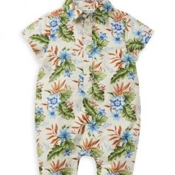 Janie And Jack Baby Boy's Tropical Romper For Kids