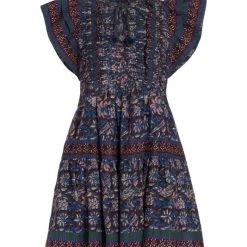 Sea Noah Flutter-Sleeve Tunic Dress