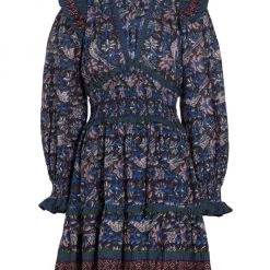 Sea Noah V-Neck Smocked Minidress