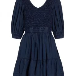 Sea Simona Puff-Sleeve Dress