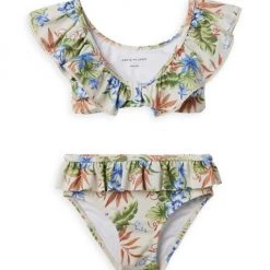 Janie And Jack Baby's, Little Girl's & Girl's Ruffled Floral 2-Piece Swimsuit For Kids