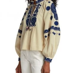 Sea Holly Embroidered Peasant Top -Janie and Jack And Sea Sales 2022 unnamed file 696