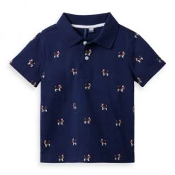 Janie And Jack Baby's, Little Boy's & Boy's Americana Dog Jersey Polo For Kids