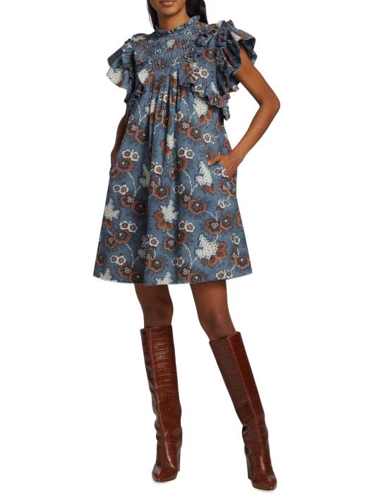 Sea Lucinda Seersucker Mini Dress 4 Sea Lucinda Seersucker Mini Dress - Image 2