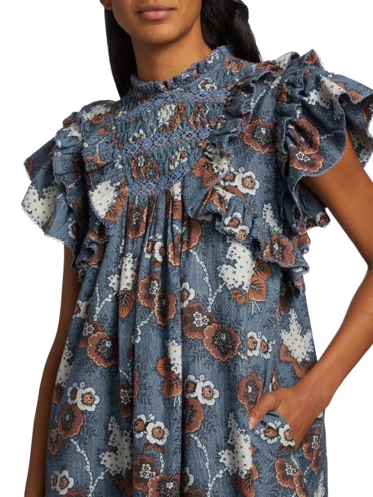 Sea Lucinda Seersucker Mini Dress 8 Sea Lucinda Seersucker Mini Dress - Image 6