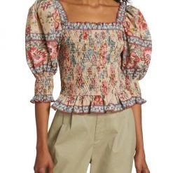 Sea Tess Smocked Puff-Sleeve Top -Janie and Jack And Sea Sales 2022 unnamed file 749