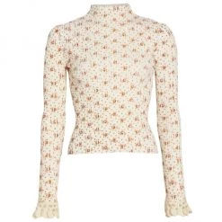 Sea Willma Floral Rib-Knit Sweater