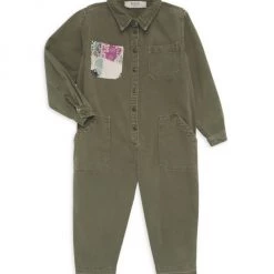 Sea Little Girl's & Girl's Harlow Patchwork Jumpsuit For Kids