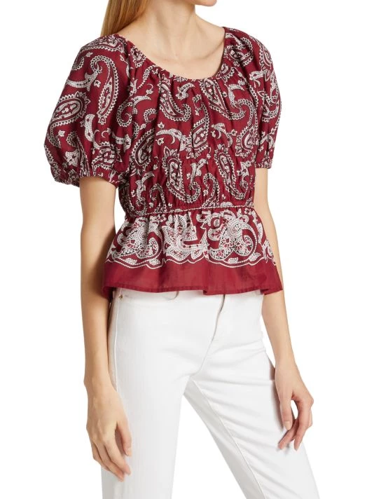Sea Theodora Paisley Cotton Blouse 6 Sea Theodora Paisley Cotton Blouse - Image 4