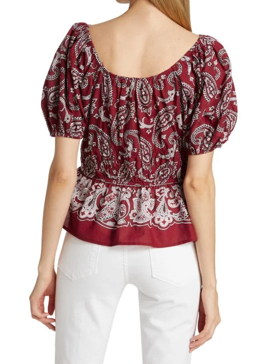 Sea Theodora Paisley Cotton Blouse 7 Sea Theodora Paisley Cotton Blouse - Image 5