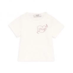 Sea Little Girl's & Girl's "Lovey" Embroidered T-Shirt For Kids